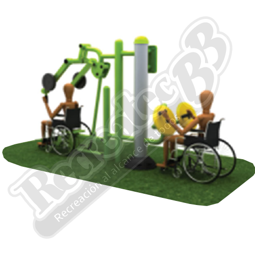 Ejercitador combinado espalda y hombro