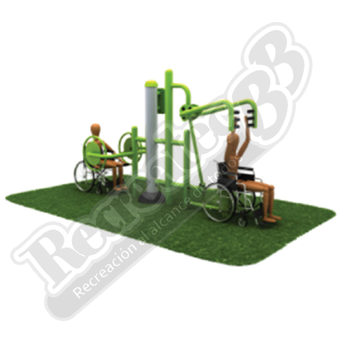 Ejercitador combinado Brazos y espalda incluyente