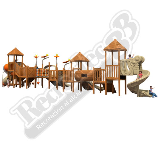 Imagen del Juego Infantil Macroestructura de Madera RIBB-MA025 | Vista 02