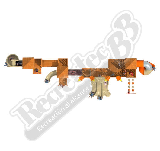 Imagen del Juego Infantil Macroestructura de Madera RIBB-MA025 | Vista 03