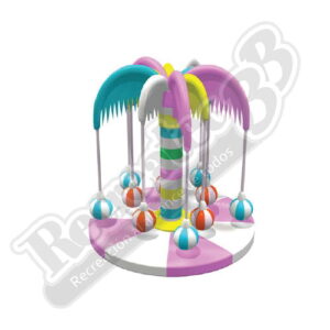 Imagen del Juego infantil eléctrico Carrusel Palmera código RIBB-1E002