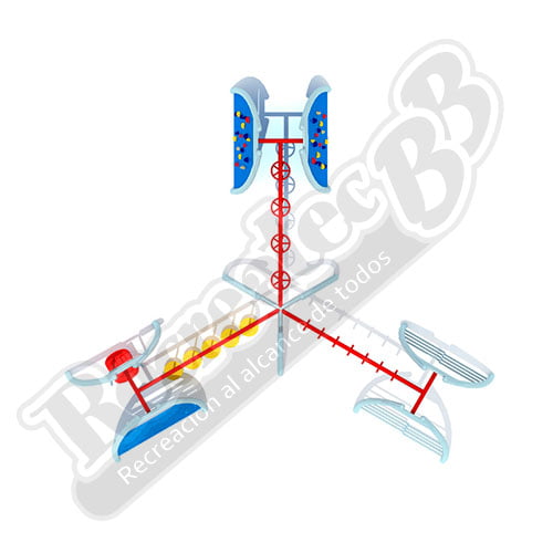 Juego Infantil RIBB-5A738 Vista de Planta Juego Infantil RIBB-5A738 Vista de Planta