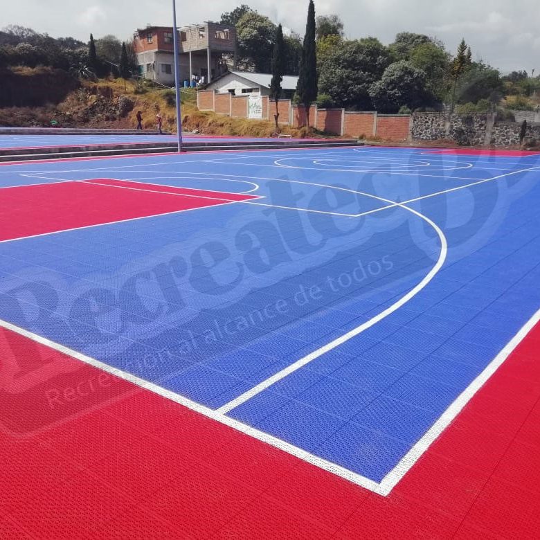 Imagen de Superficie deportiva de piso entrelazado código Ribb-s037