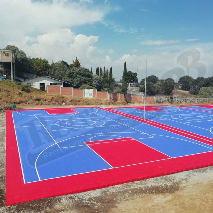 Imagen de Superficie deportiva de piso entrelazado código Ribb-s037 Vista02