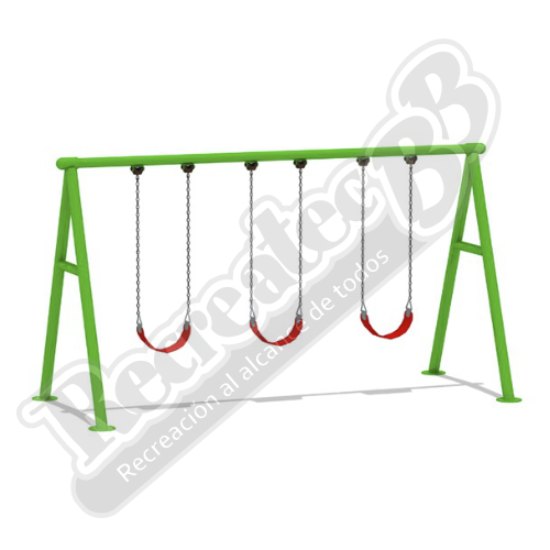 Imagen del Columpio Infantil de 3 asientos código RIBB-3i029-3