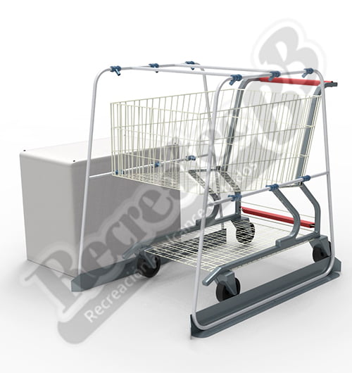 cabina sanitizante para carritos de supermercado