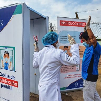 Cabinas de desinfección