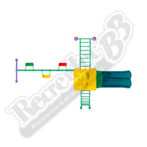 Imagen del Juego infantil Modular código RIBB-2M1029 Vista de Planta