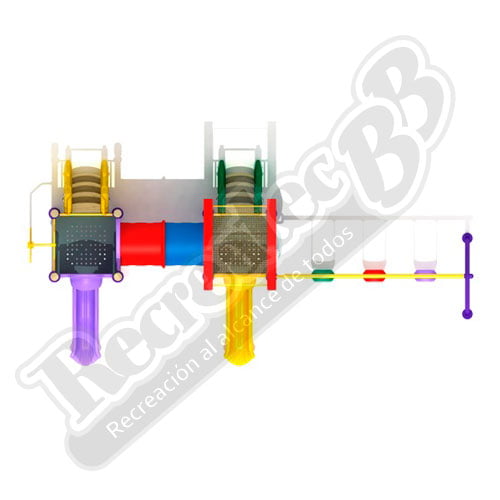 Imagen Juego infantil RIBB-2M883 - Vista de Planta