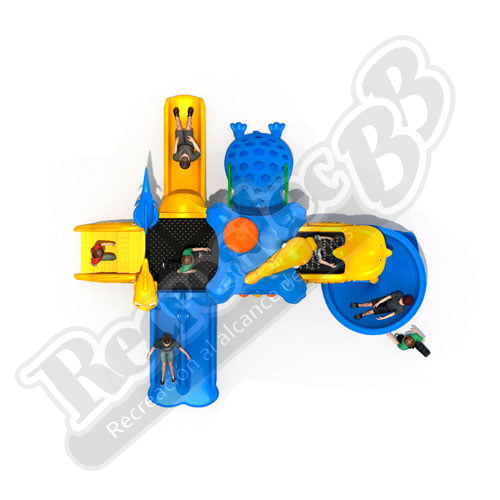 Imagen Juego Infantil Temático código RIBB-2TM751 Vista de Planta