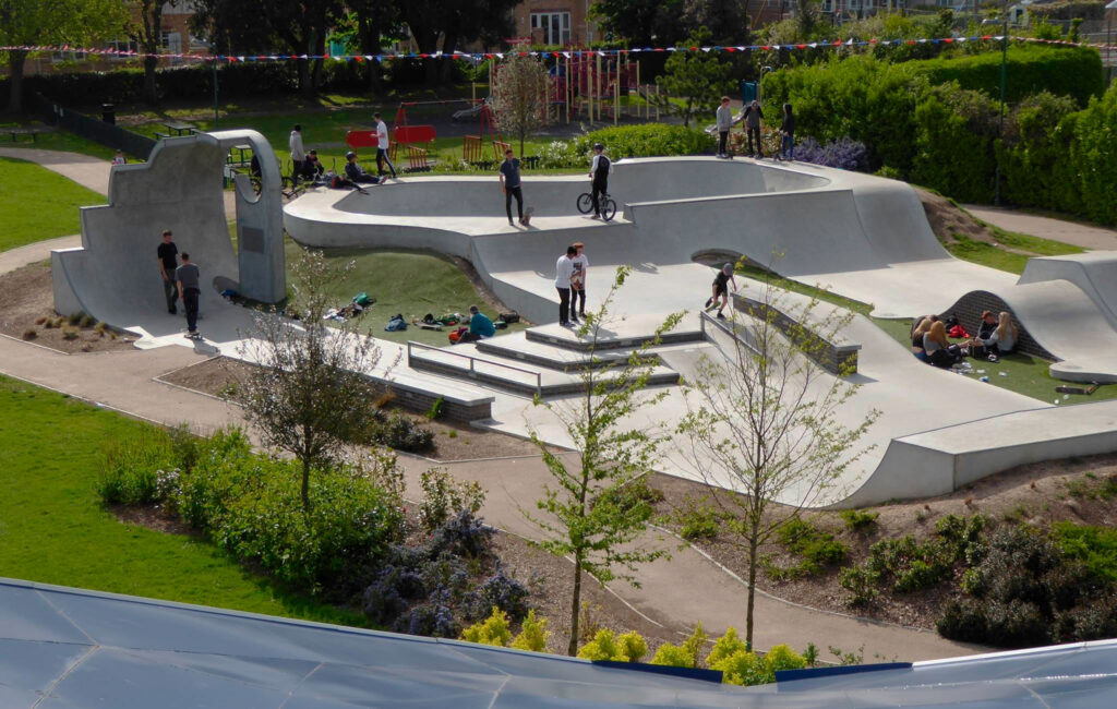 Skateparks en parques públicos