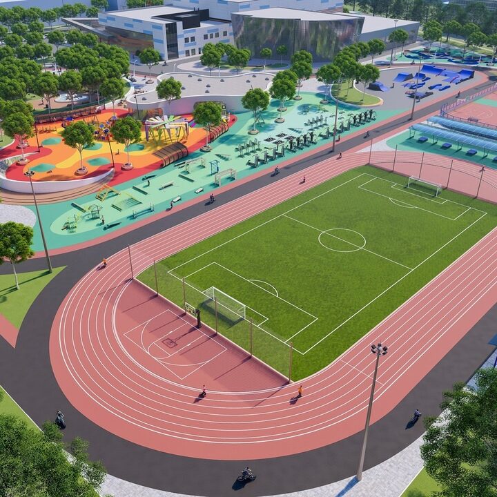 Imagen de Pistas de trotar y canchas en parques públicos