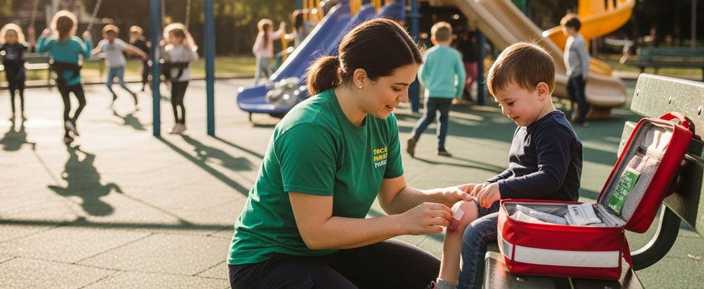 Primeros auxilios en parques infantiles Imagen de Primeros auxilios en parques infantiles