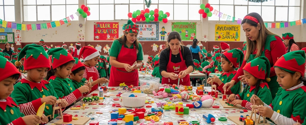Evento taller de elfos de Santa Imagen de Taller de elfos de Santa
