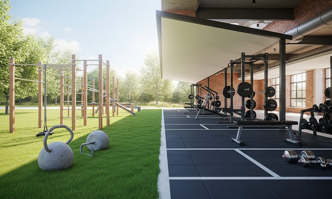 Imagen de Gimnasios al aire Libre vs gimnasios tradicionales