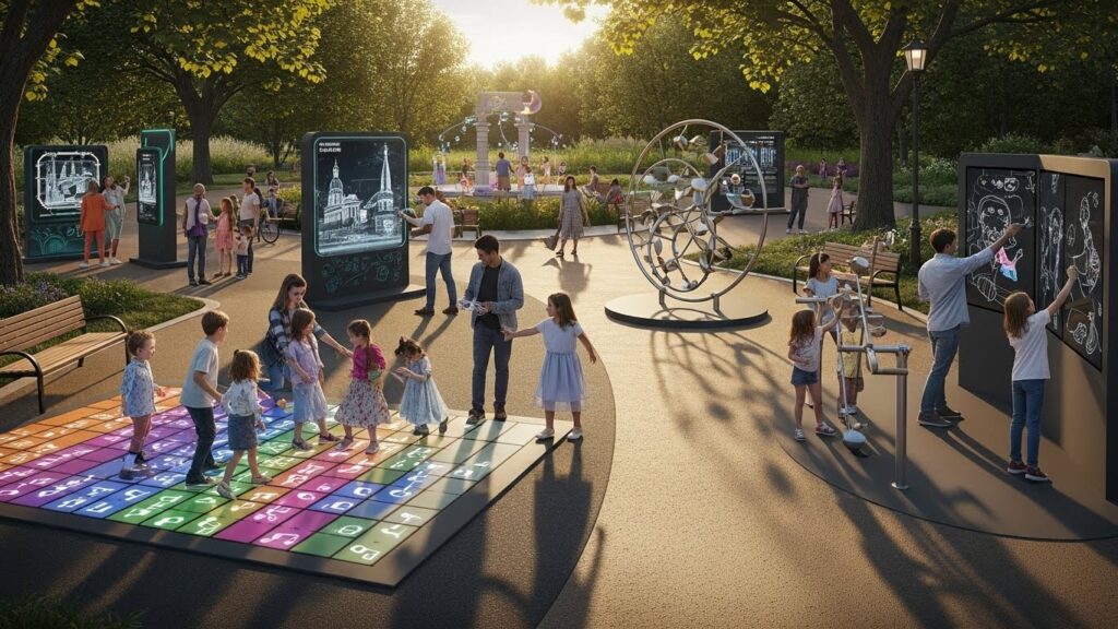 Experiencias interactivas: tendencias en parques públicos