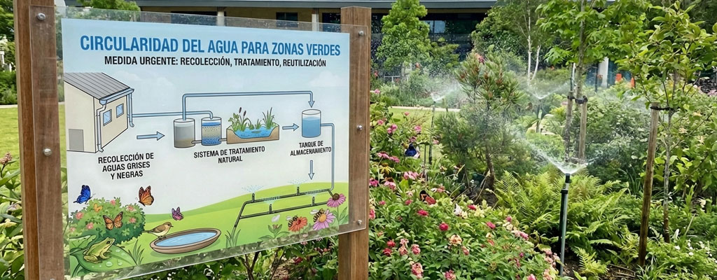 Circularidad del agua para el mantenimiento de áreas verdes Imagen de Circularidad del agua para el mantenimiento de áreas verdes