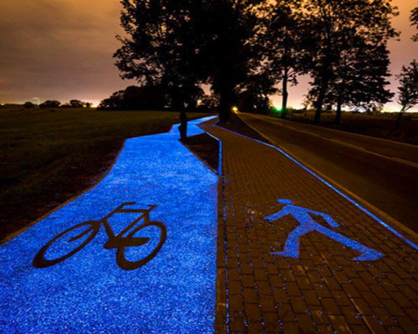 Superficie de concreto fotoluminiscente Imagen de Superficie de concreto fotoluminiscente