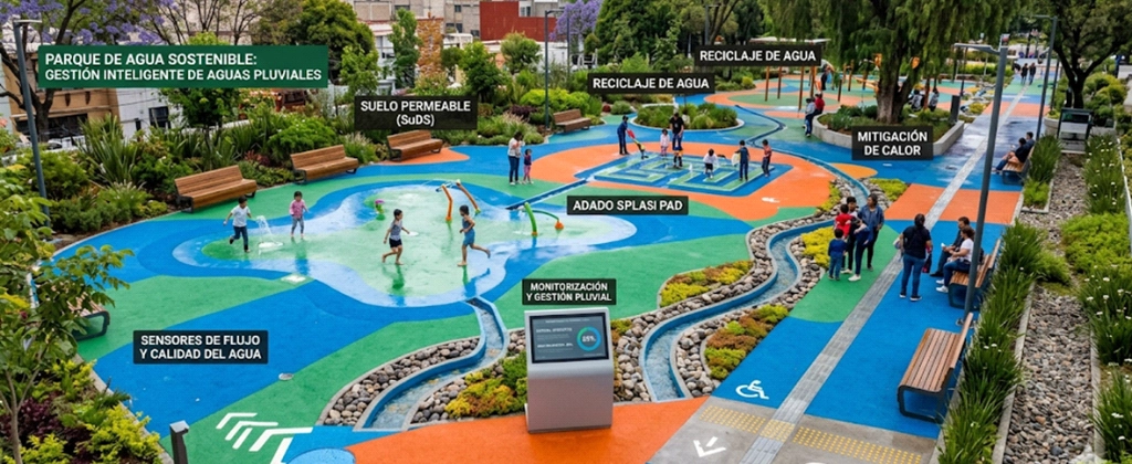 Imagen de Pavimentos con gestión inteligente de agua