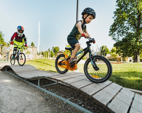 Imagen de Obstáculos y trucos con bicicleta