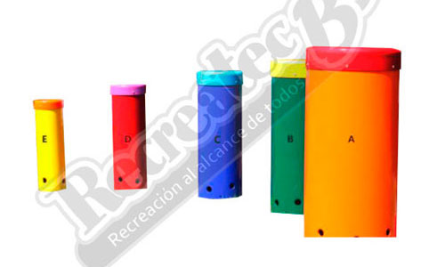 Juego de Percusión Tambor arcoíris código RIBB-JPT021