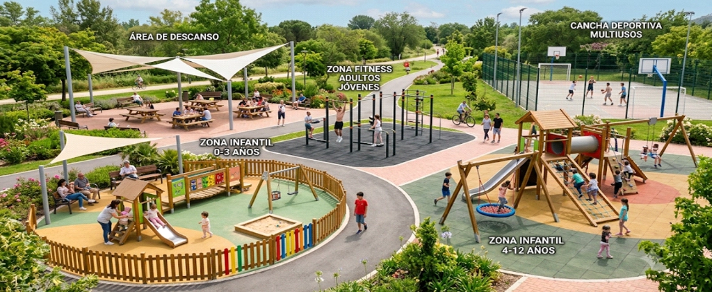 Los parques intergeneracionales Imagen de Los parques intergeneracionales