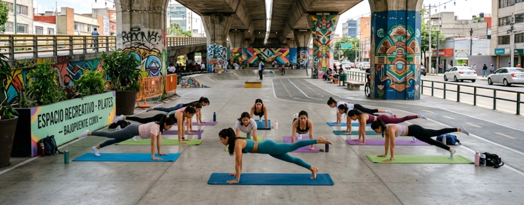 Entrenamiento en espacios públicos urbanos como los bajopuentes Imagen de Entrenamiento en espacios públicos urbanos como los bajo puentes