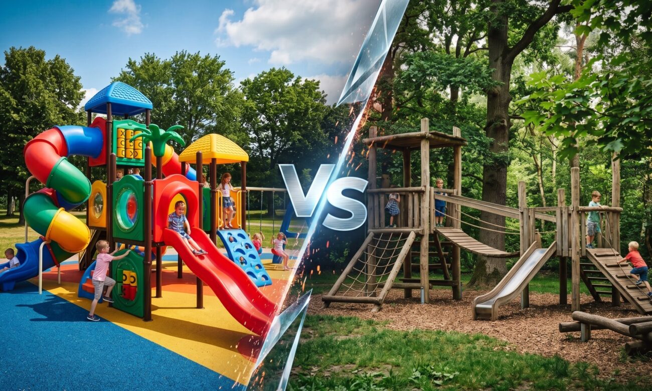 Portada de Juegos de plásticos vs juegos de madera