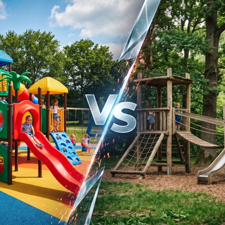 Portada de Juegos de plásticos vs juegos de madera